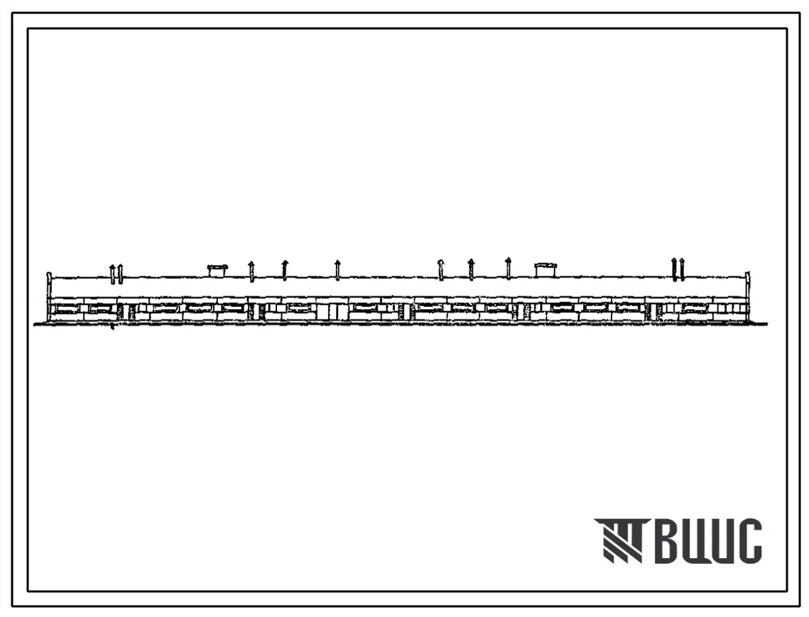 Типовой проект 801-4-29 Здание для содержания 460 телок в возрасте от 11 до 15 месяцев. Содержание - в секциях с боксами. Раздача кормов – мобильная. Удаление навоза - скреперными установками и транспортером. Размеры здания - 21x126 м. Расчетная температу