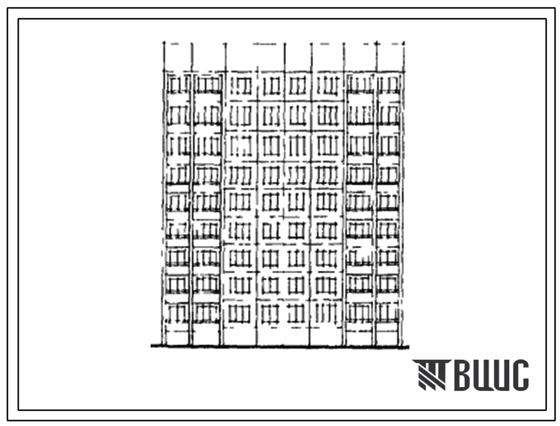 Типовой проект 464Д-0148 Девятиэтажная блок-секция на 36 квартир (двухкомнатных 2Б-18, трехкомнатных 3Б-18). Для строительства во 2В климатическом подрайоне г.Новополоцка