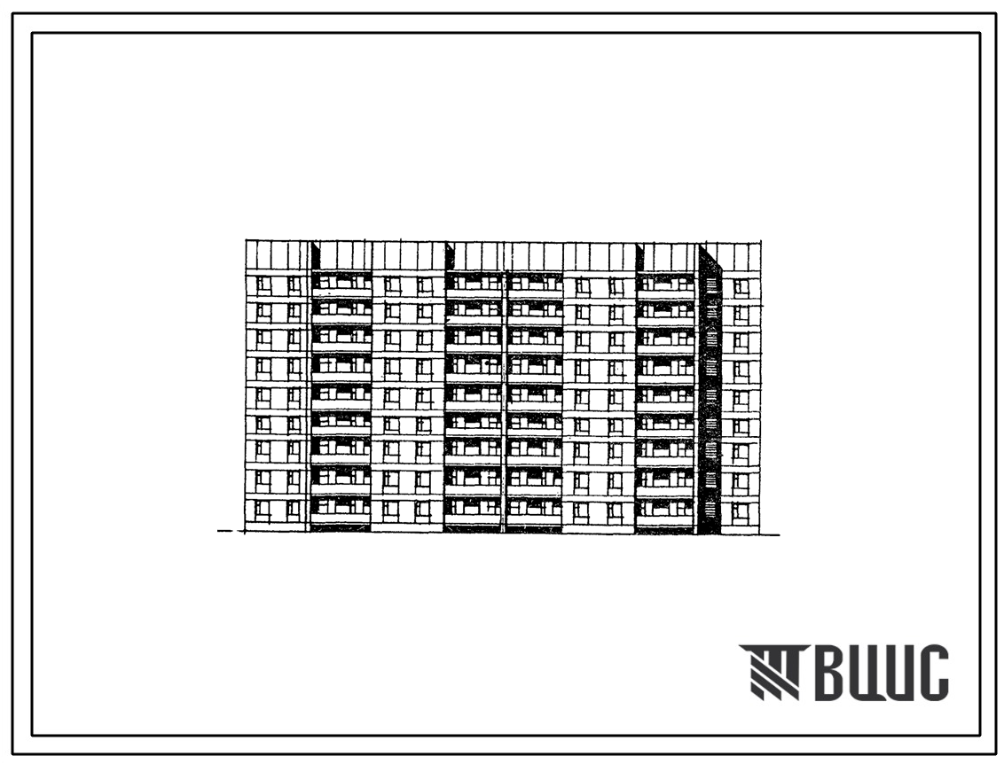 Типовой проект 81-012/1.2 9-этажная 90-квартирная блок-секция 1Б.1Б.2Б.2Б.2Б.2Б.2Б.2Б.3Б.3Б. Для строительства в 1В климатическом подрайоне, 2 климатическом районе.