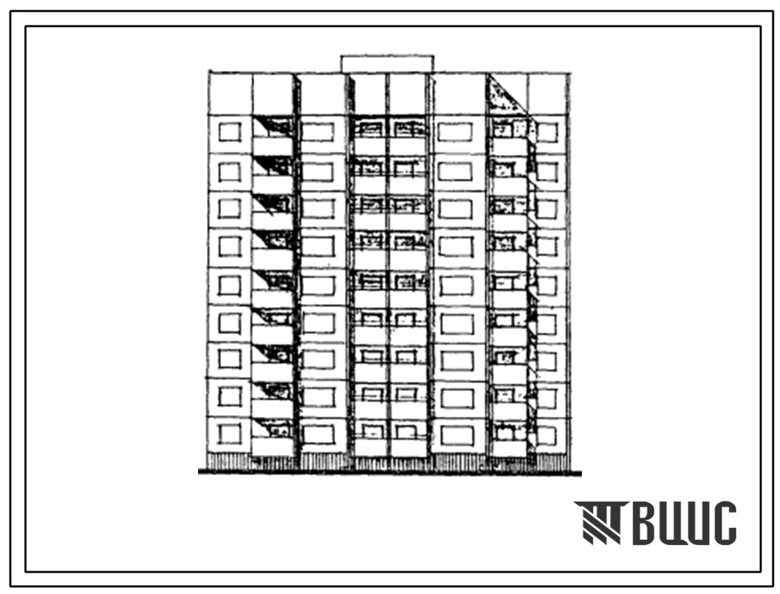 Типовой проект 143-018с.85 9-этажная 36-квартирная торцевая блок-секция 1Б-2Б-3Б-4Б правая. Для строительства в 3Б климатическом подрайоне Молдавской ССР сейсмичностью 7 и 8 баллов.