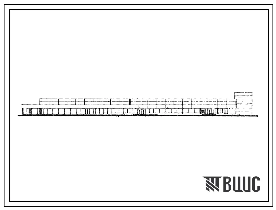 Типовой проект 272-12-28 Магазин для продажи легковых автомобилей торговой площадью 2580 кв. м, для строительства в 1В климатическом подрайоне, 2 и 3 климатических районах