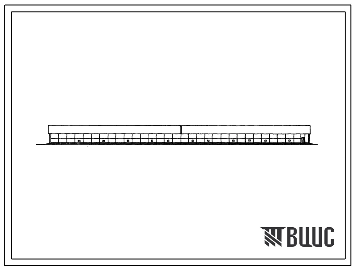 Типовой проект 805-3-43.84 Птичник на 15 тыс. голов утят с выращиванием на сетчатых полах (стены из асбестоцементных панелей).
