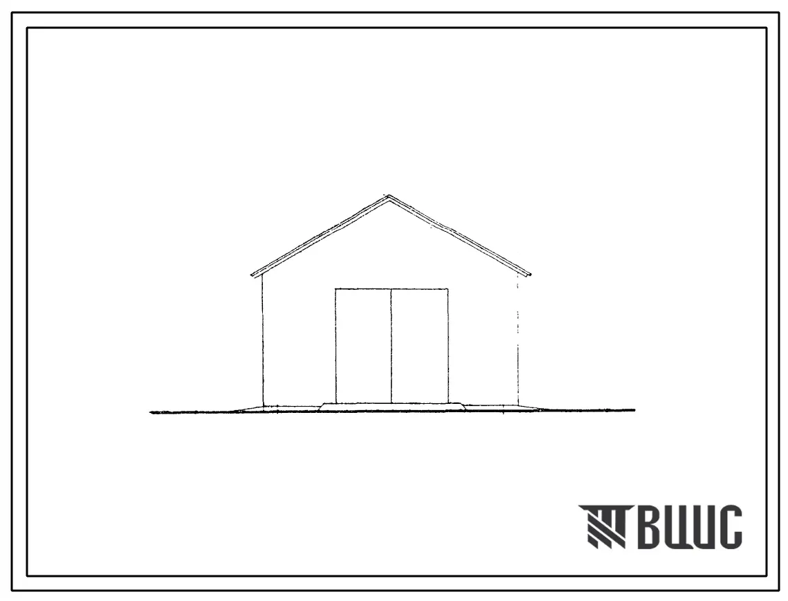 Типовой проект 802-29 Пристройка к существующим зданиям свинарников для бункера-дозатора, входящего в комплект РКС-3000