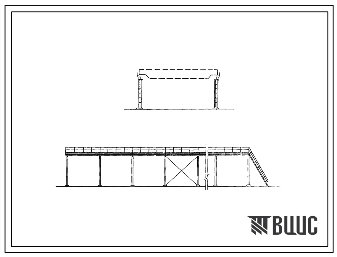 Типовой проект 402-11-79 Эстакада. Здания и сооружения производственной базы УБР на 20 действующих буровых установок