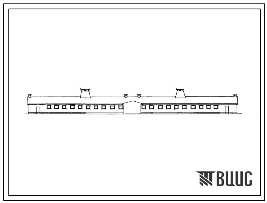 Типовой проект 802-4-10.84 Свинарник для поросят-отъемышей на 1310 голов. Для строительства в климатических подрайонах Эстонской ССР.