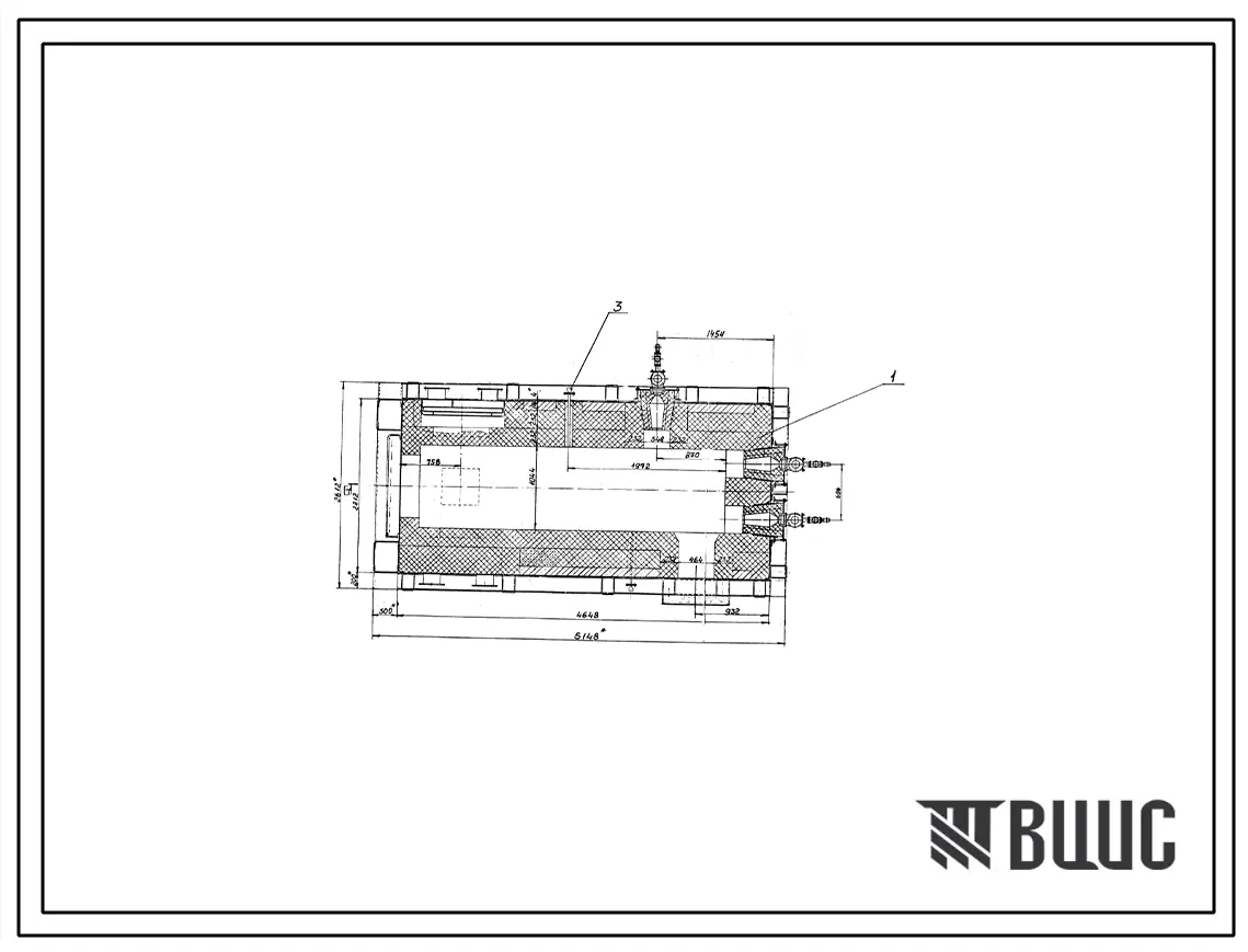 Проект РП10907.04 Печь нагревательная полметодическая размерами пода 1,044х3,36 м, на газе