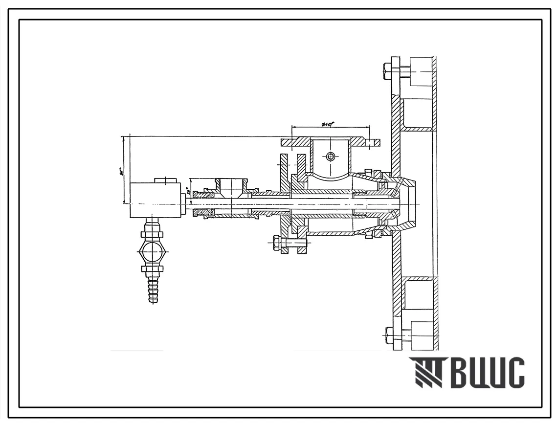 Проект Н7310 Установка горелки дутьевой унифицированной ГДУ-50 (сварной вариант)