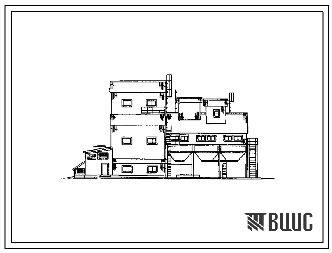 Типовой проект 812-1-088.86 Реконструкция зерноочистительного сушильного комплекса, построенного по типовому проекту 812-56 (с применением ремонтного комплекта оборудования производительностью 25 т/ч)
