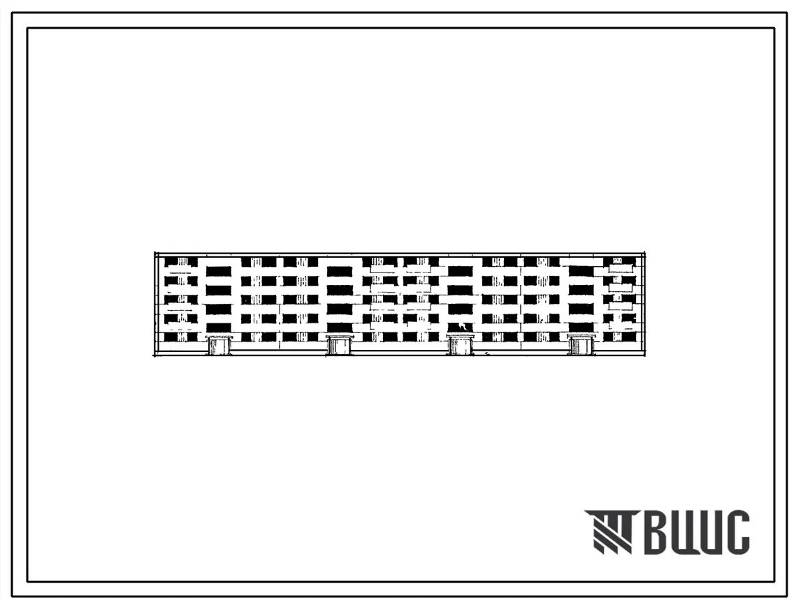 Типовой проект 1-467А-8 Пятиэтажный четырехсекционный крупнопанельный жилой дом на 60 квартир.