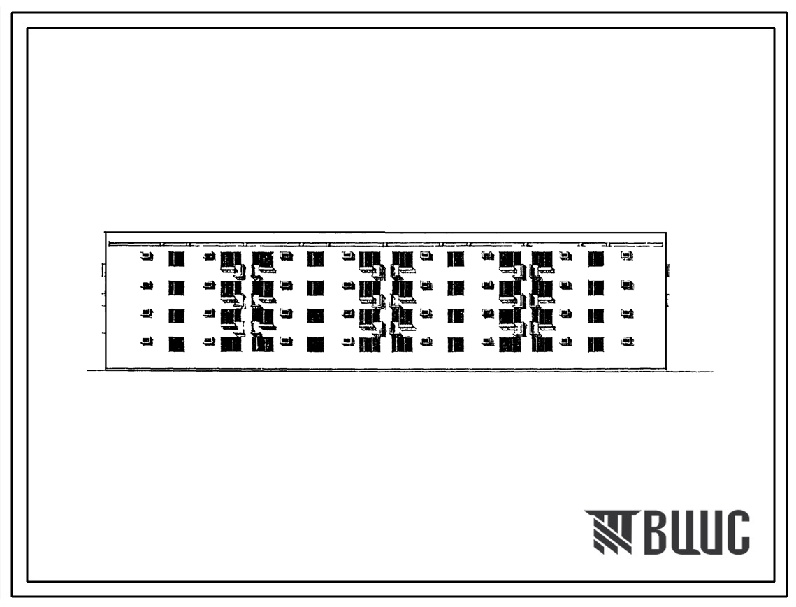 Типовой проект 114-77-27сп 4-этажный 4-секционный дом на 32 квартиры (двухкомнатных 2Б-16, трехкомнатных 3А-16) для строительства в районах с сейсмичностью 7 баллов и в несейсмических районах.