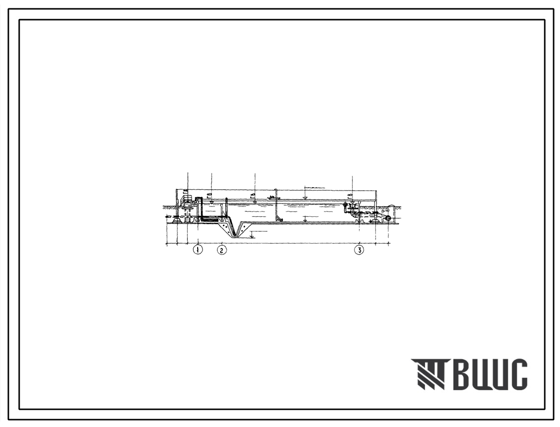 Типовой проект 902-2-283 Блок преаэраторы-отстойники первичные горизонтальные шириной 9 м (8 отделений)