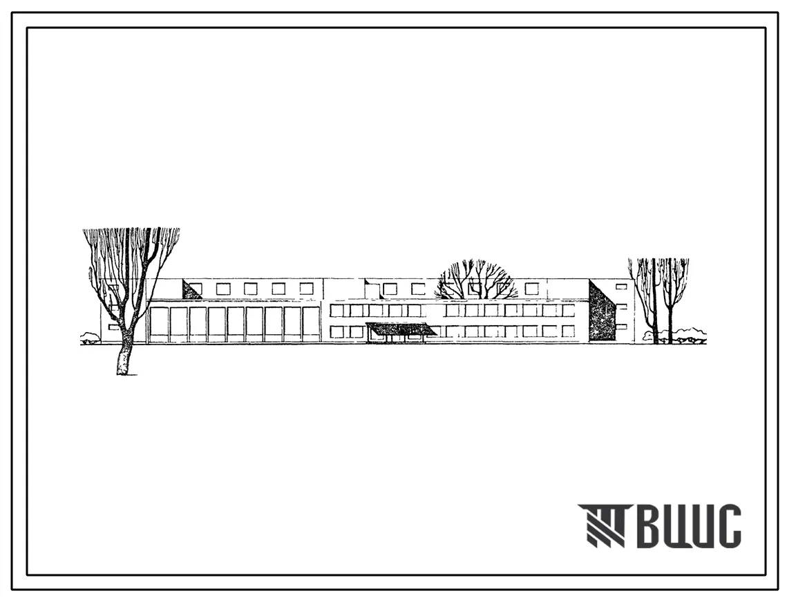 Типовой проект 224-1-14с Универсальное здание школы на 960-1000 учащихся.