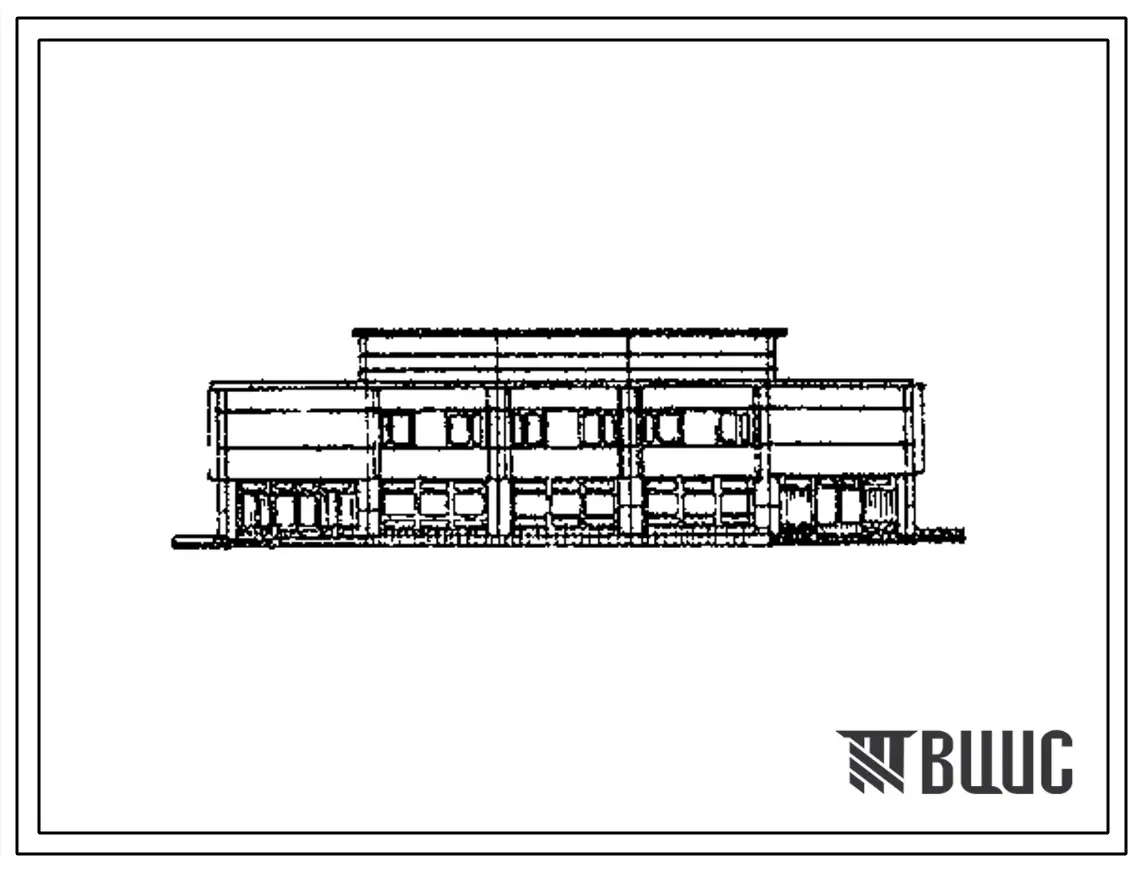 Типовой проект ЦВП-80 (06-37-КП) Клуб воинской части на 600 мест (тип 2) в каркасно-панельных конструкциях серии ИИ-04