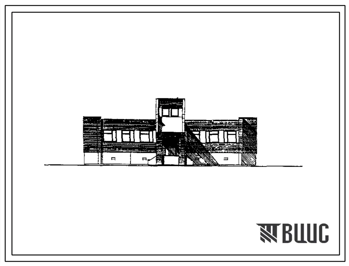 Типовой проект 224-1-504м.86 Начальная школа на 4 класса (40 учащихся). Грунты вечномерзлые. Здание одноэтажное. Стены из кирпича.