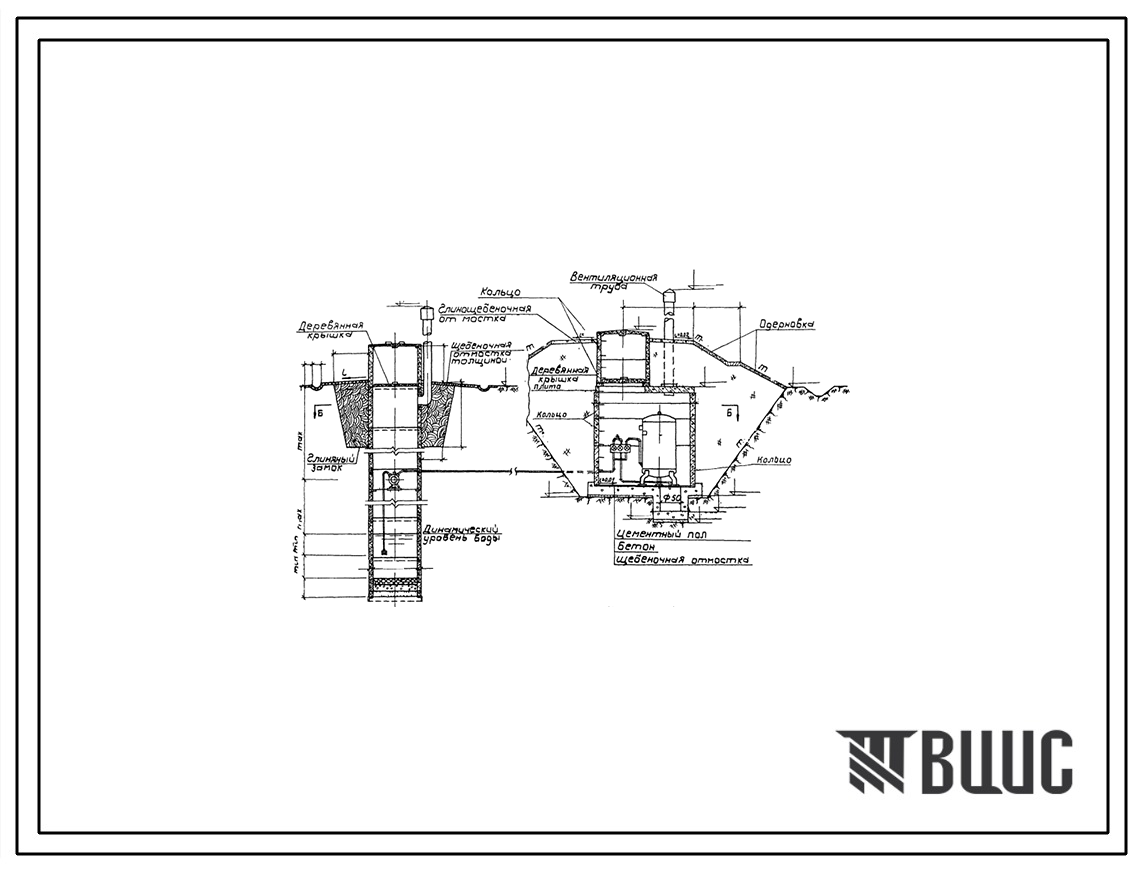 Типовой проект 901-2-38 Автоматическая пневматическая насосная станция с установкой ВУ-5-30.