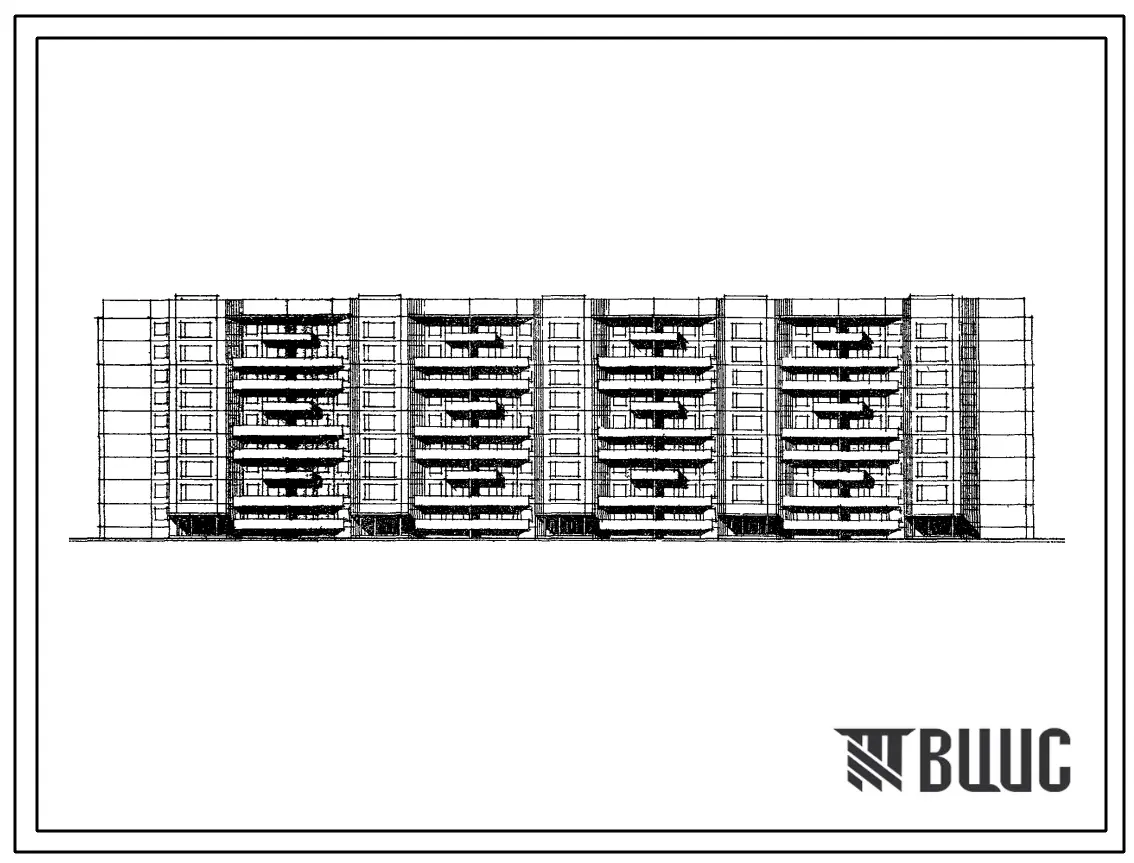 Типовой проект 111-93-6 Девятиэтажный пятисекционный 179-квартирный жилой дом (однокомнатных 1Б-18, двухкомнатных 2Б-71, трехкомнатных 3А-71, четырехкомнатных 4Б-19). Для строительства в г.Архангельске, во 2А климатическом подрайоне.