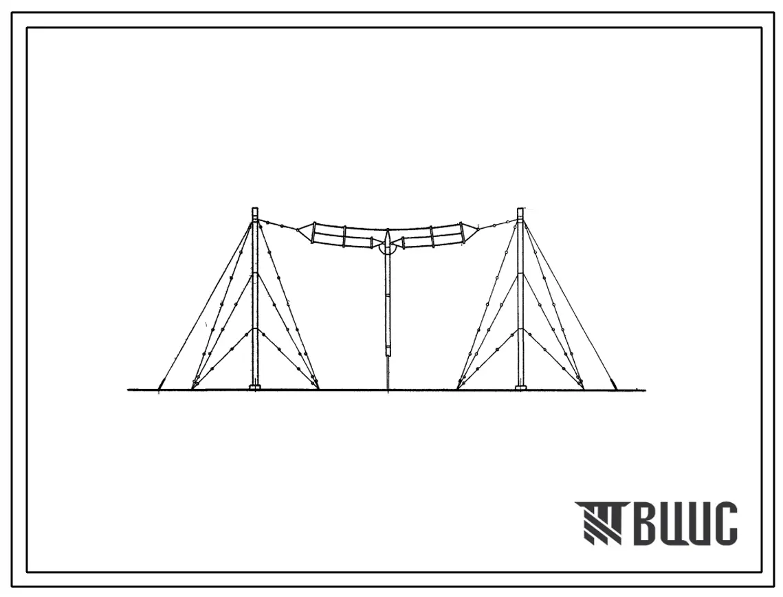 Типовой проект 603-9/70 Антенна ВГДШ приемно-передающая комбинированная.