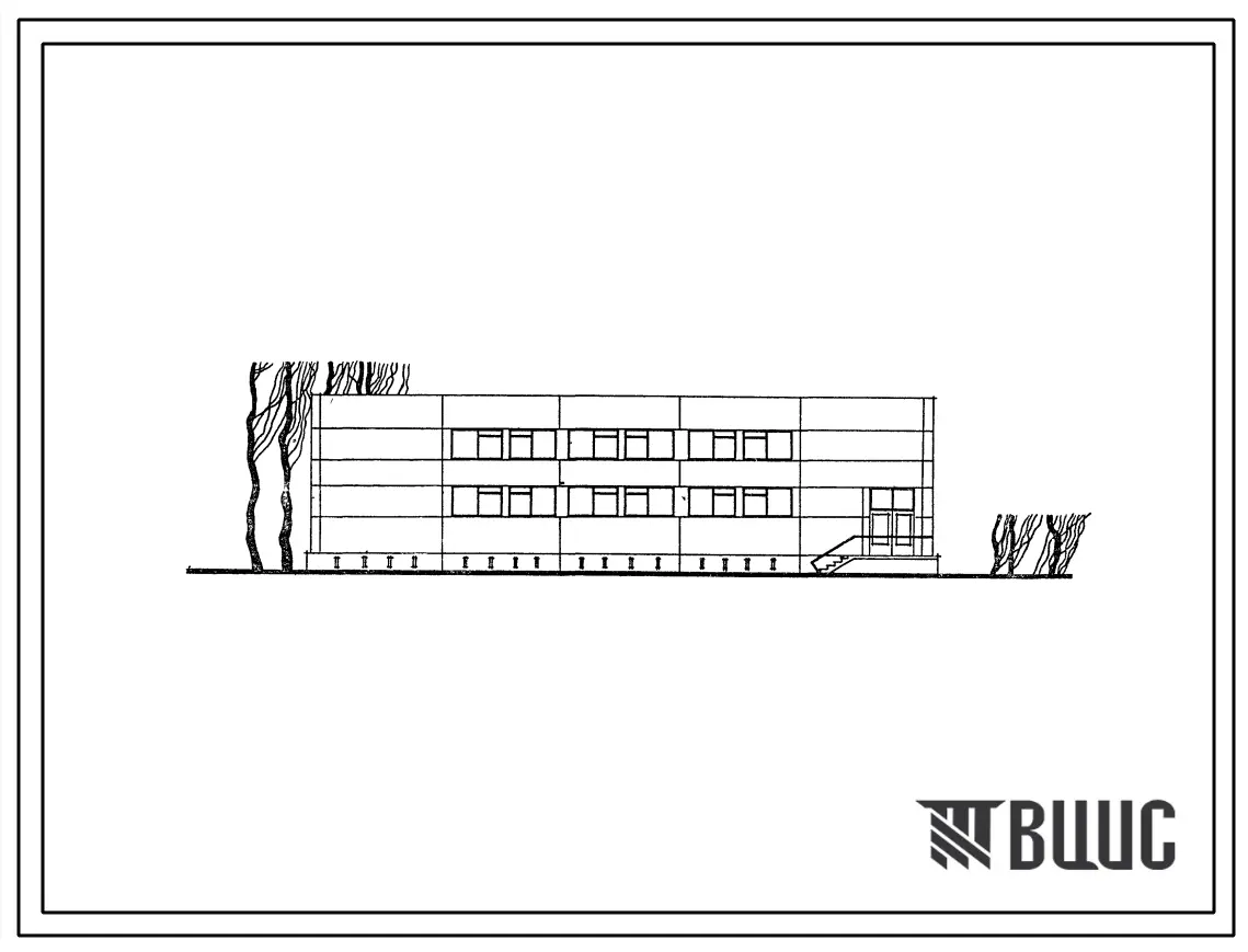 Типовой проект 282-1-19М Комплексный приемный пункт на 65 рабочих мест. Для строительства в 1 проектно-строительной зоне с вечномерзлыми грунтами.