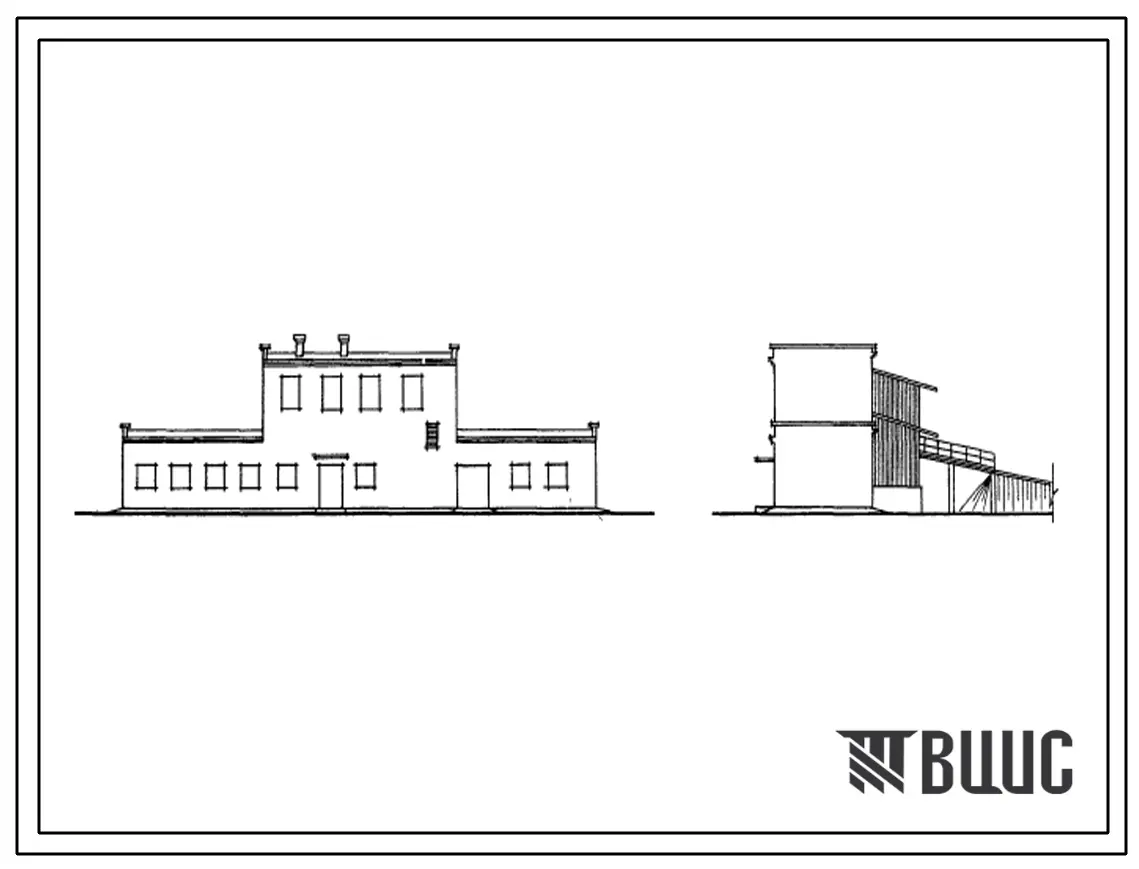 Типовой проект 814-58 Крупорушка колхозного типа для переработки на крупу гречихи и проса производительностью 4т/смену.