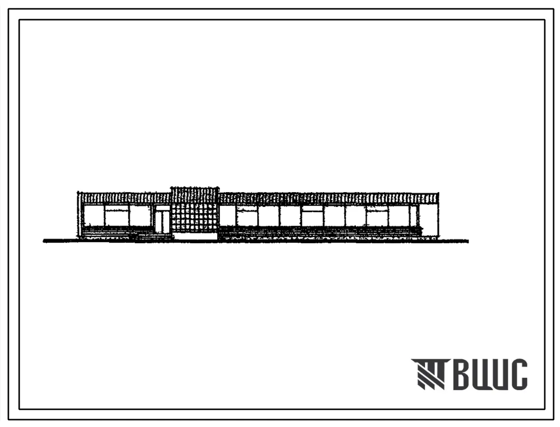 Типовой проект 274-20-44в Столовая на 110 мест, работающая на полуфабрикатах, для строительства в 1В климатическом подрайоне, 2 и 3 климатических районах, на территории с подрабатываемыми горными выработками.