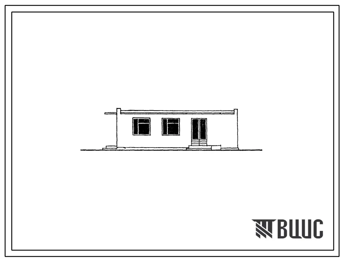 Типовой проект 274-20-24с Павильон - обеденный зал, раздаточная на 35 посадочных мест для обслуживания производственных участков.