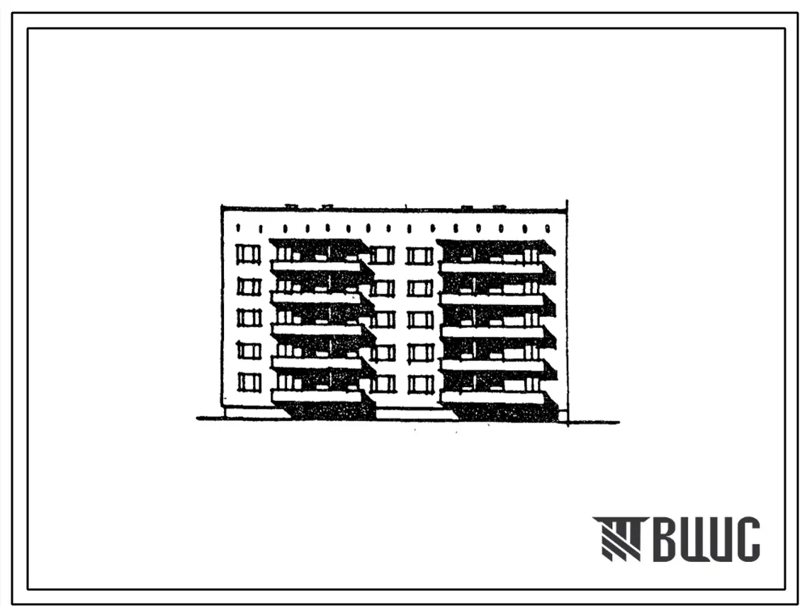 Типовой проект 67-03с.87 5-этажная двойная блок-секция торцовая левая 3Б, 4Б-2Б,3Б на 20 квартир