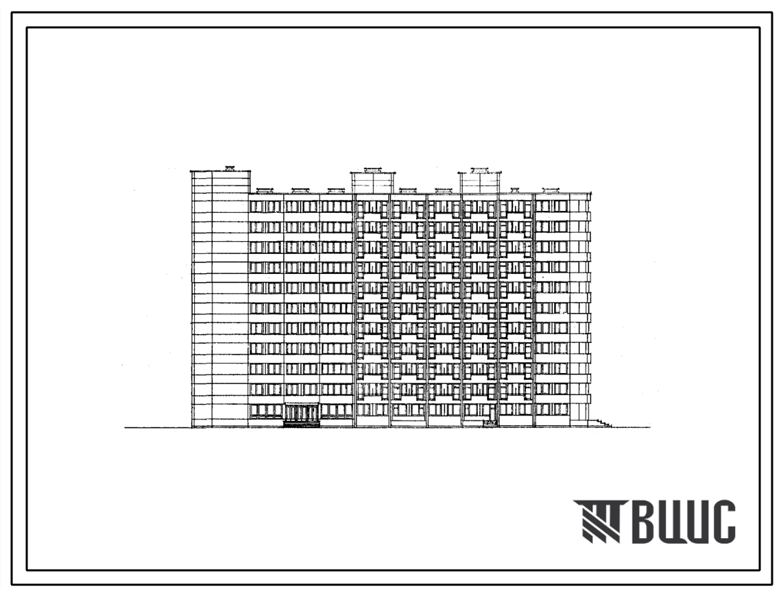Типовой проект 242-1-18/76 Спальный корпус на 510 мест для санаториев. Для строительства в IВ климатическом подрайоне, II и III климатических районах.
