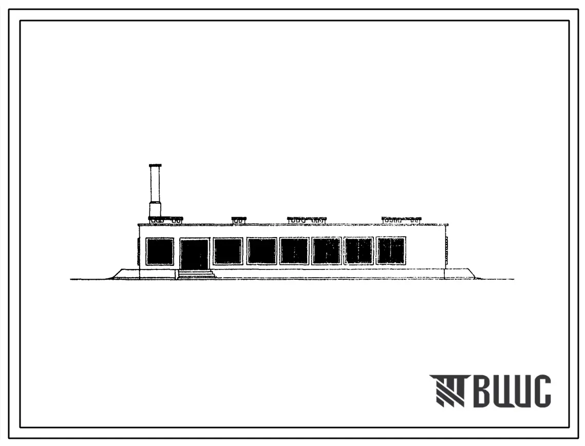 Типовой проект 274-20-22 Столовая на 50 мест. Для строительства в районах с расчетной наружной температурой -25 и 30?Сю (Для 1,3 и 5 проектно-строительных зон).