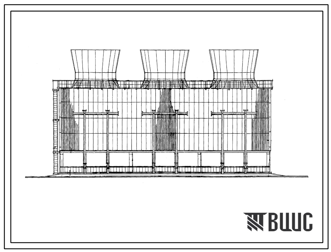 Типовой проект 901-6-20 Вентиляторные многосекционные градирни из сборных железобетонных элементов