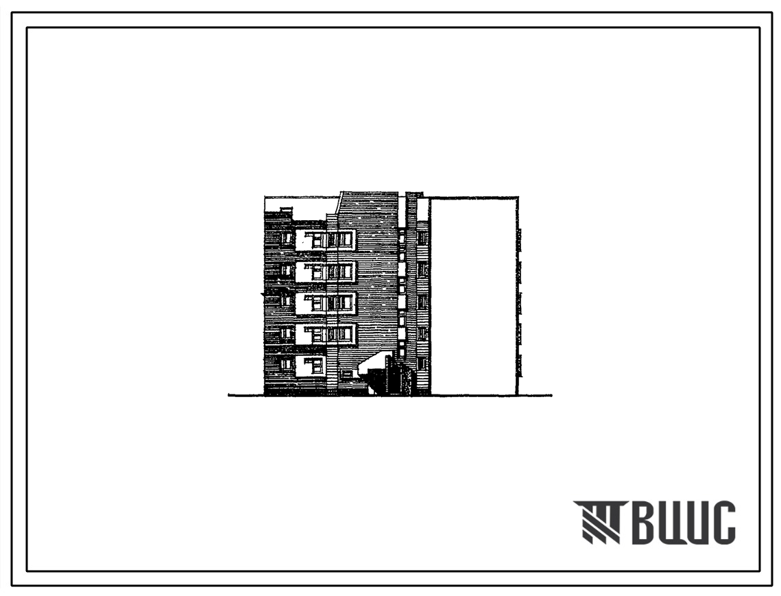 Типовой проект 68-010 Пятиэтажная блок-секция угловая правая на 25 квартир (однокомнатных 1Б-11, двухкомнатных 2Б-9, трехкомнатных 3А-1, 3Б-4). Для строительства в 1А, 1Б, 1Г, 1Д климатических подрайонах