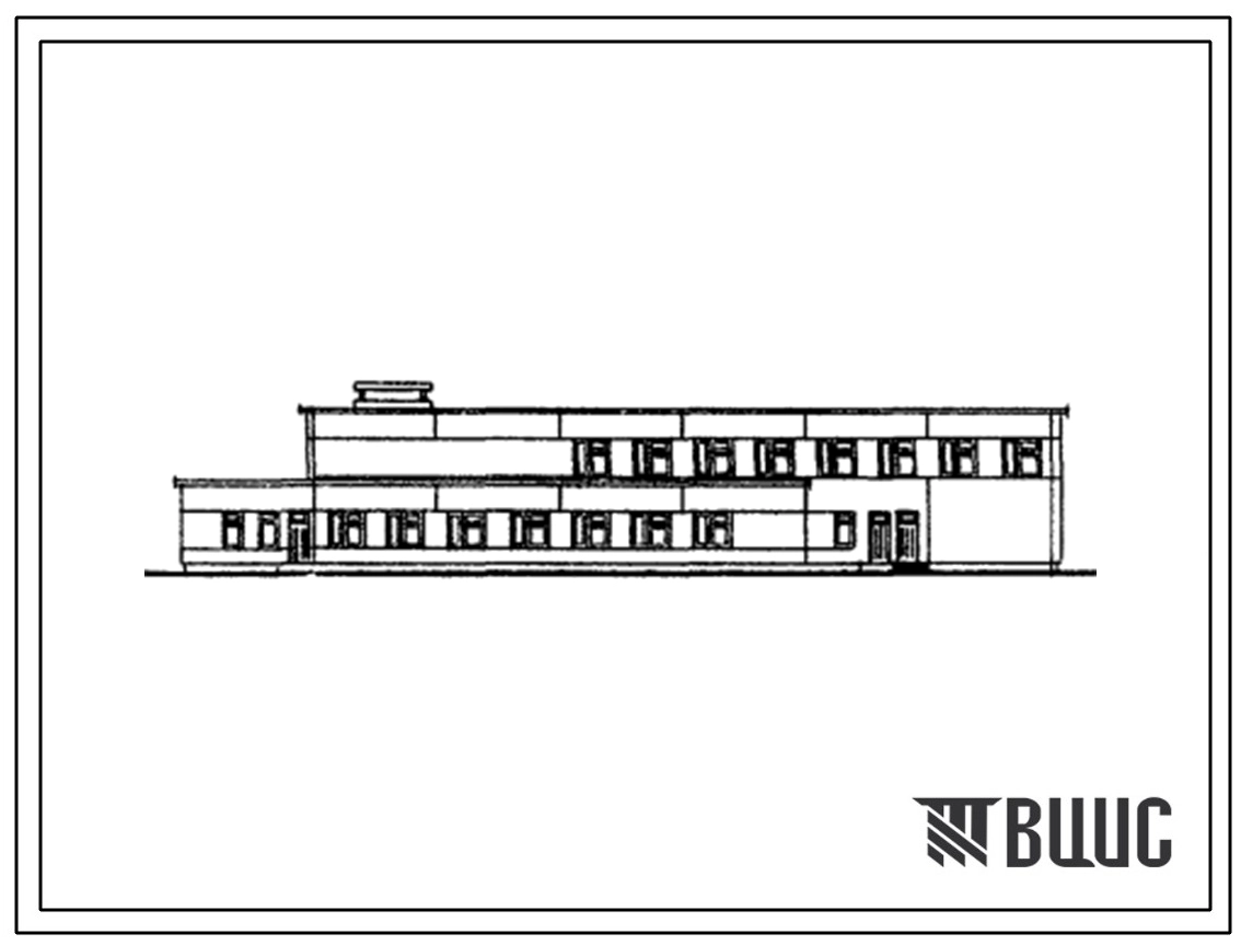 Типовой проект 252-9-66 Пищеблок со столовой для персонала онкологического диспансера на 450 коек с поликлиническим отделением и пансионатом на 120 коек. Здание двухэтажное. Каркас сборный железобетонный серии ИИ-04. Стены из керамзитобетонных панелей