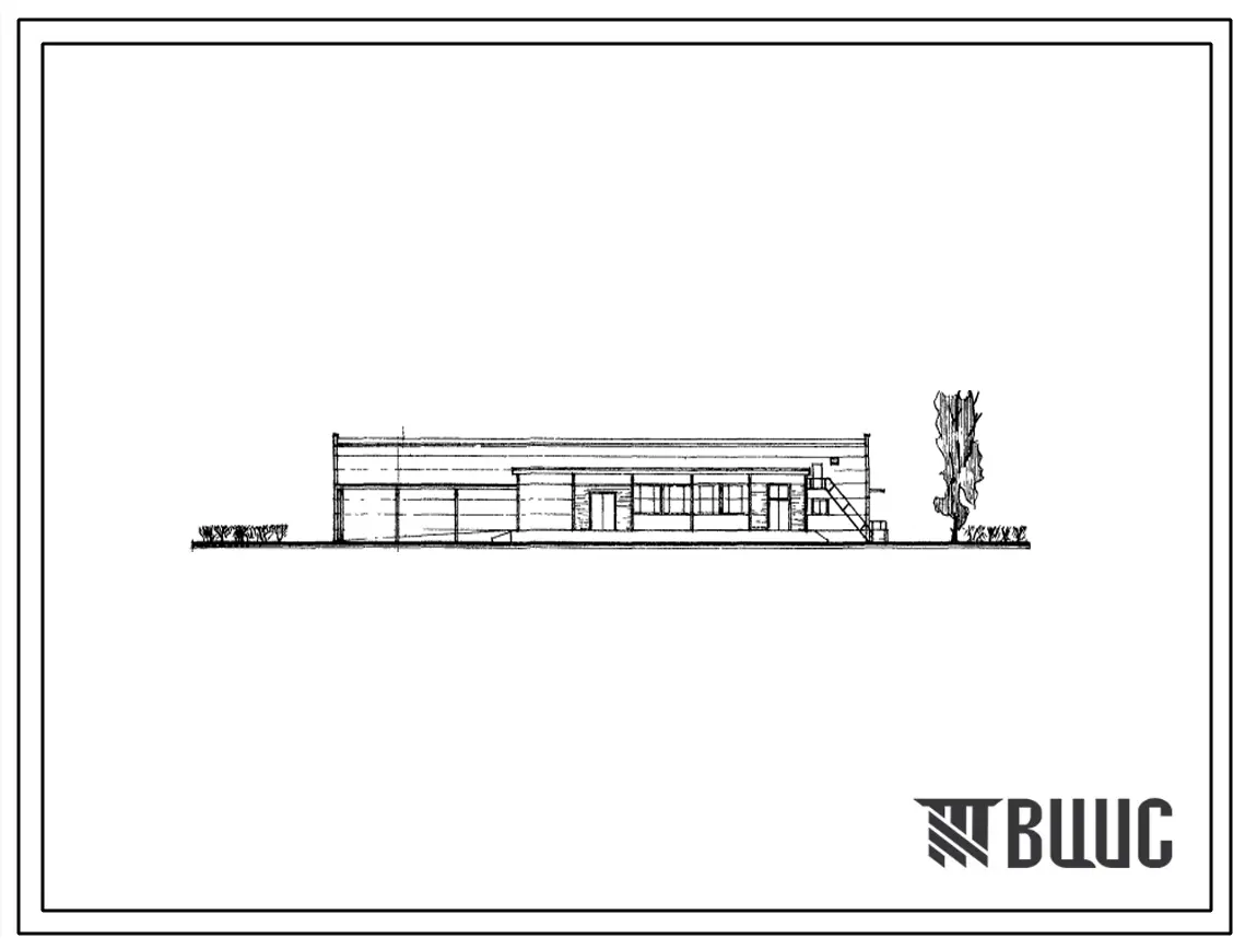 Типовой проект 701-4-39 Холодильник для хранения овощей с цехом фасовки емкостью 1600 т (для фруктов емкостью 1000 т). Вариант со стеновыми панелями