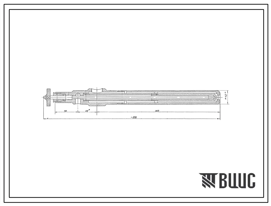 Проект 59473 Форсунка высокого давления для мазута с двйным распыливанием производительностью Qном= 65 кг/час