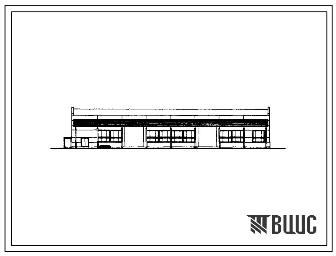 Типовой проект 709-35 Склад технического имущества аэропортов площадью 2300 м2.
