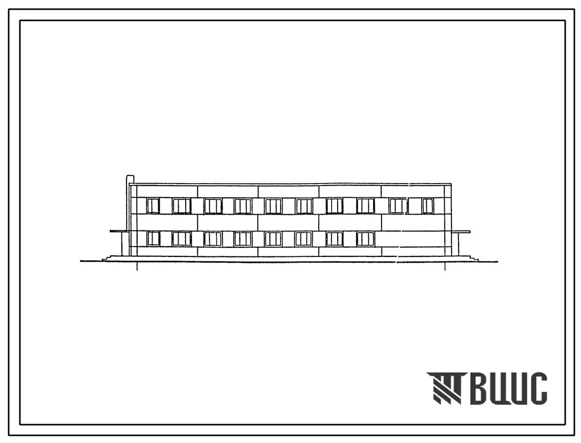 Типовой проект 416-9-52с.89 Служебно-бытовое здание со столовой для промзоны отделения садоводческого хозяйства с площадью сада 600 га.