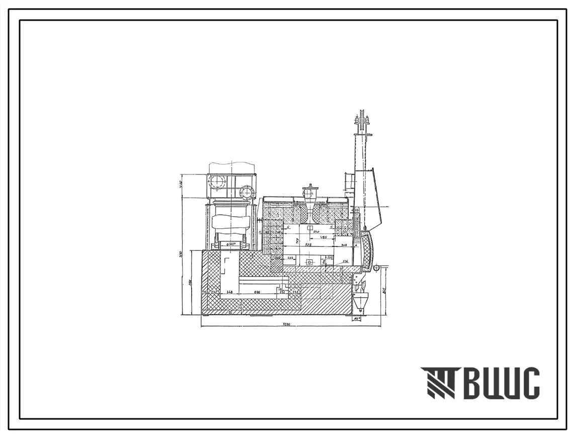 Проект 10063 Печь нагревательная камерная размерами пода 1.04х0.93 м, на газе