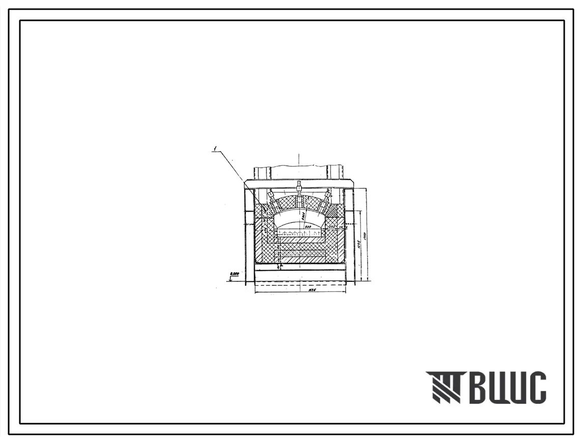Проект РП11279.01 Печь нагревательная полуметодическая размерами пода 0,928х2,088 м, на газе