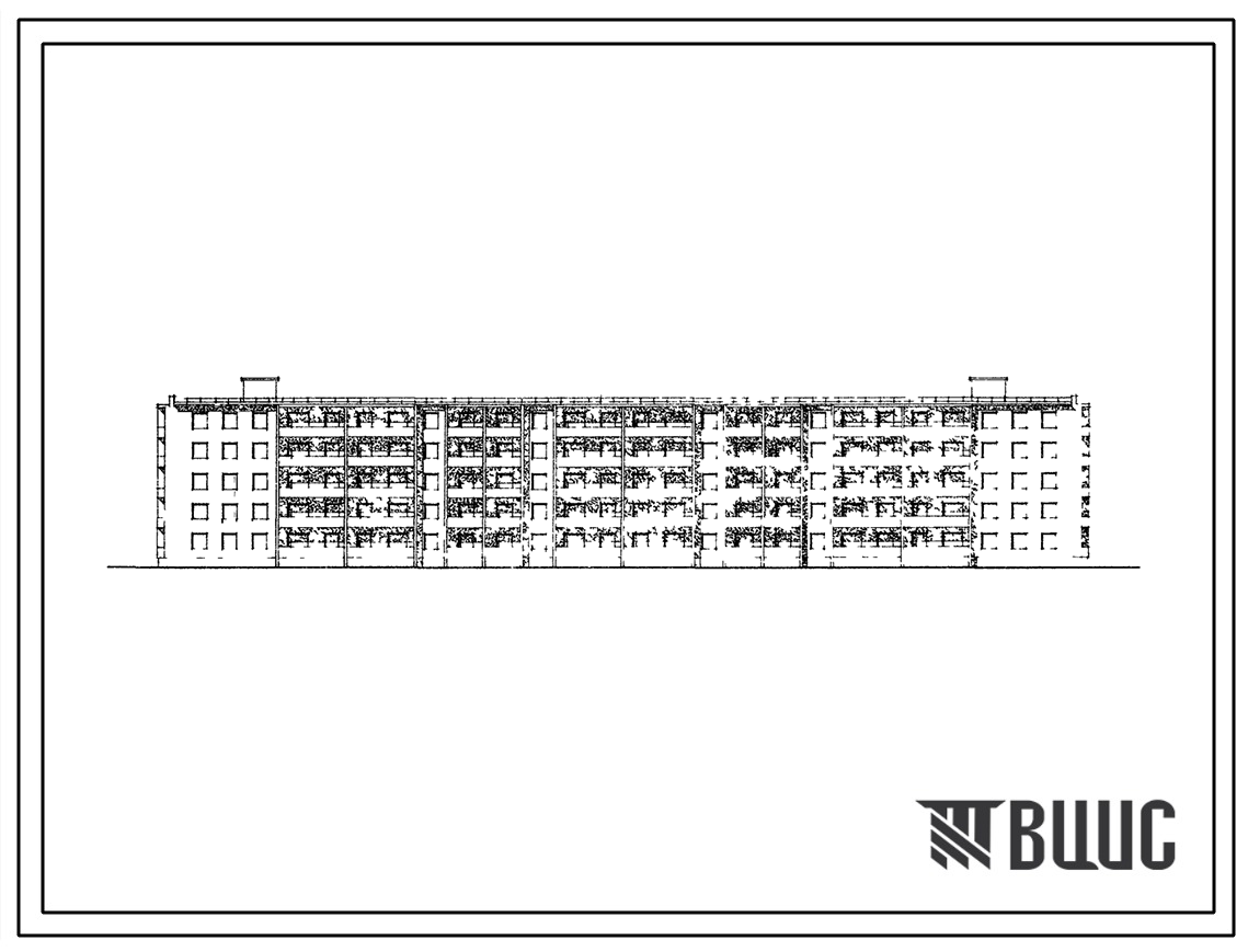 Типовой проект 114-132-3с/1 Пятиэтажный шестисекционный жилой дом на 70 квартир (однокомнатных 1Б-10, двухкомнатных 2Б-30, трехкомнатных 3Б-30). Для строительства в 3 климатической зоне сейсмичностью 7 баллов