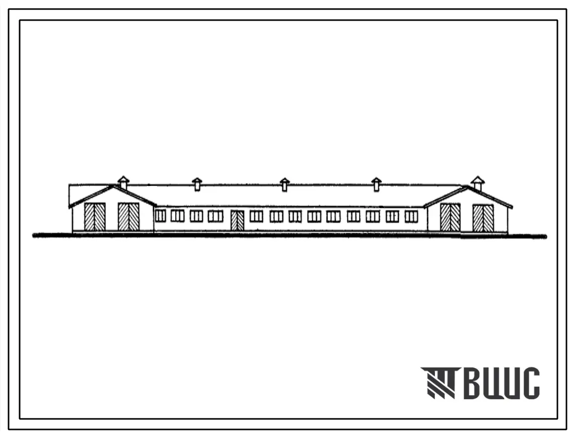 Типовой проект 803-51 Овчарня на 800 маток зимнего ягнения.