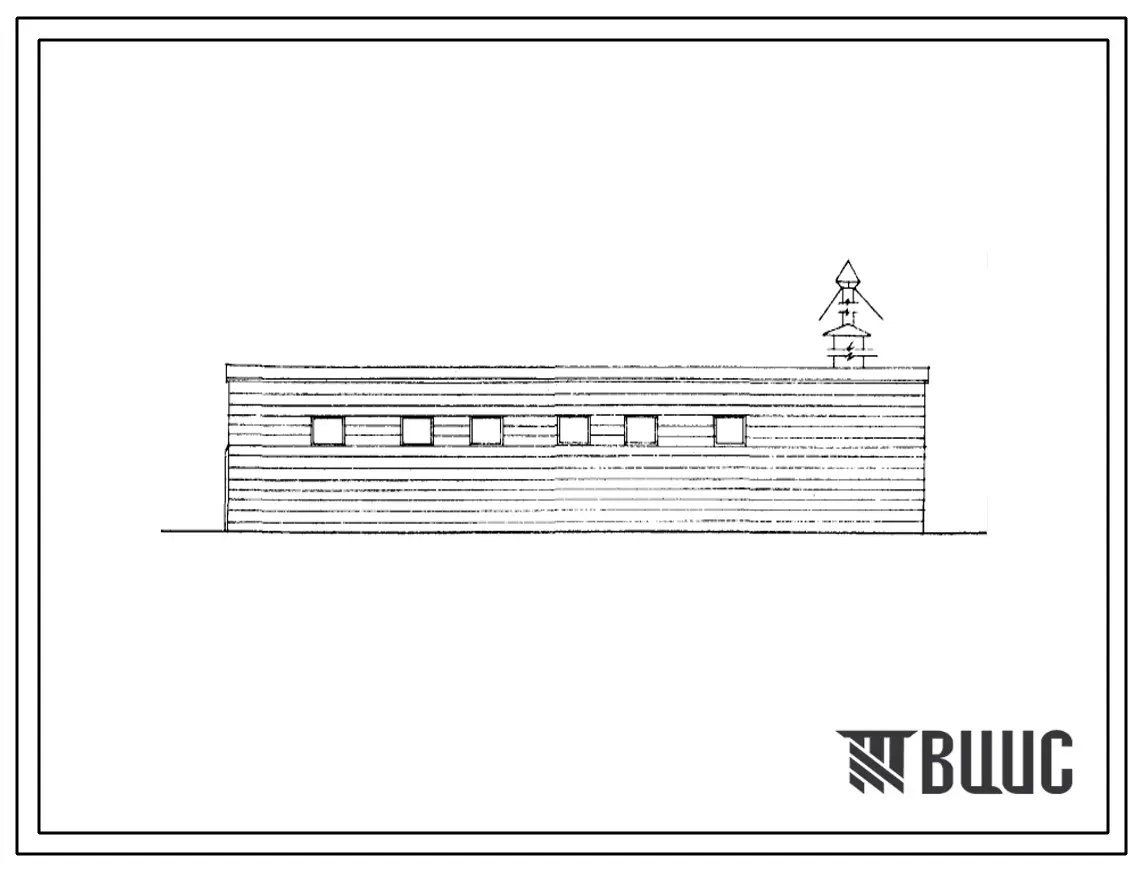 Типовой проект 808-4-5с Трубоогневая сушилка табака на 30 рам. Для строительства в районах с расчетной наружной температурой -10, -15 и -20?С с сейсмичностью 7-8 баллов.