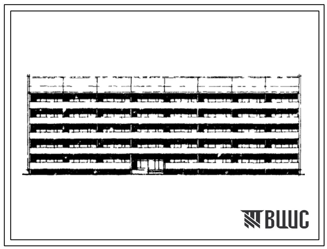 Типовой проект 151-104-49/1 Пятиэтажный односекционный до для малосемейных на 74 квартиры (однокомнатных 1Б-74). Для строительства во 2Б и 2В климатических подрайонах Латвийской ССР
