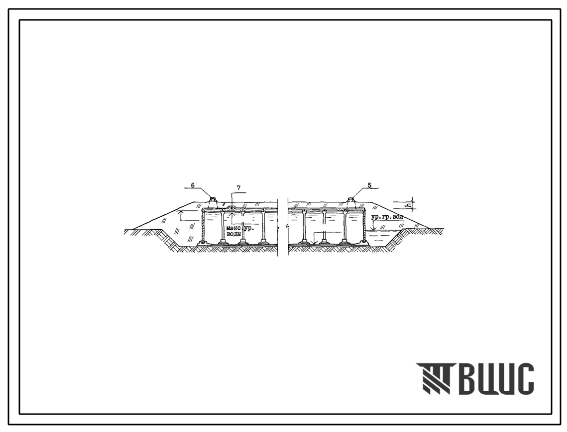 Типовой проект 901-4-81с.84 Резервуары для воды прямоугольные железобетонные сборные емкостью 2600…4300 м3. Сейсмичность 7, 8, 9 баллов (проект переведен в DWG)