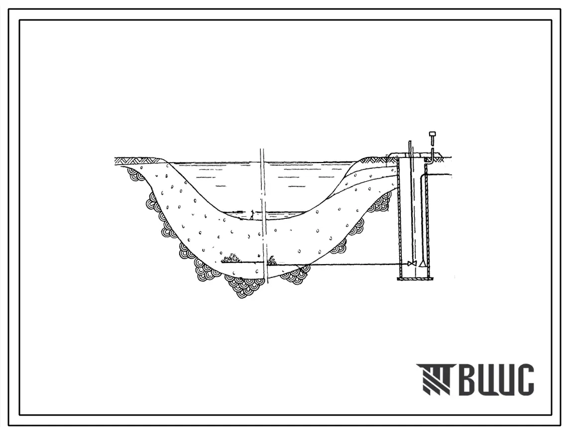 Типовой проект 901-1-26 Водозабор для каптажа подрусловых вод производительностью 5, 10, 20, 30 и 50 м.куб./ч.