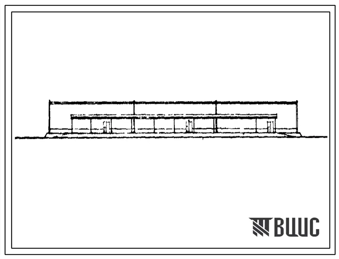 Типовой проект 701-1-54.89 Склад отапливаемый площадью 4000 м2 (из ЛМК комплектной поставки типа “Молодечно”) для продтоваров вместимостью 9600 т