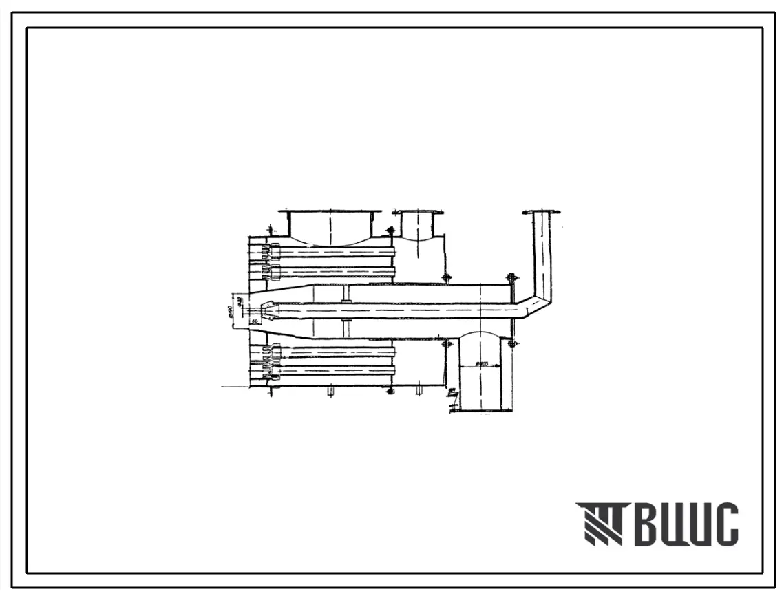 Проект Н5798 Горелка комбинированная двухпроводная с принудительной подачей воздуха предназначенная для вращающихся печей обжига гранул