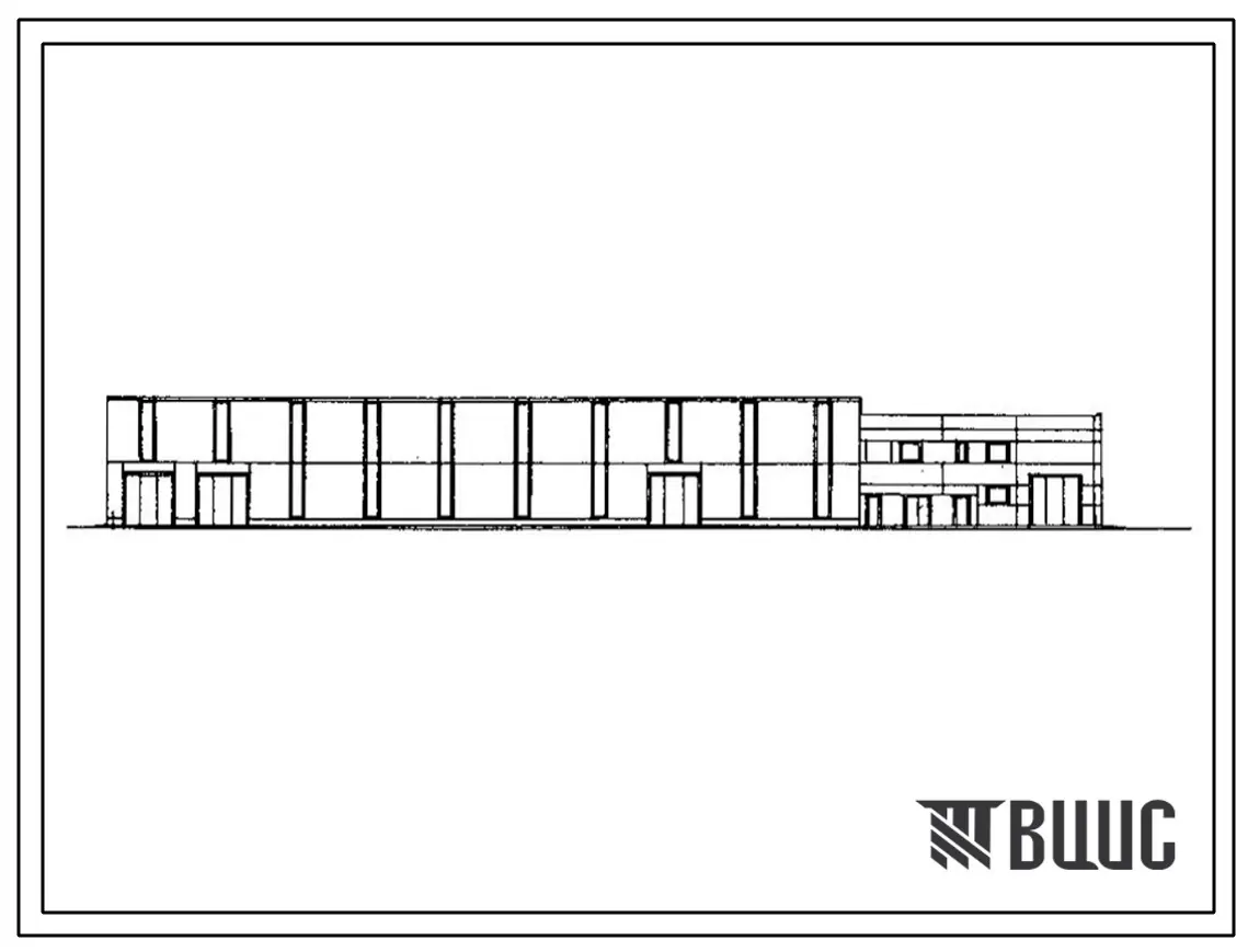 Типовой проект 503-4-36.86 Производственный корпус централизованного обслуживания и ремонта 1500 автомобилей КамАЗ в год