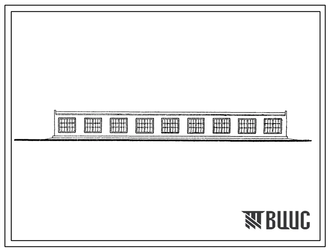 Типовой проект 503-46 Профилакторий для поточного обслуживания (ТО-1) на 150 автобусов. (со стенами из кирпича).