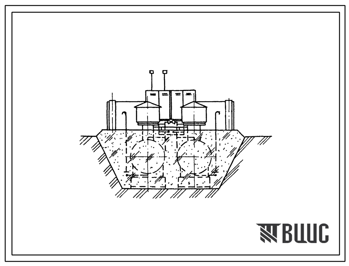 Типовой проект 905-1-35.87 Установка 6-ти подземных резервуаров с форсуночным испарителем