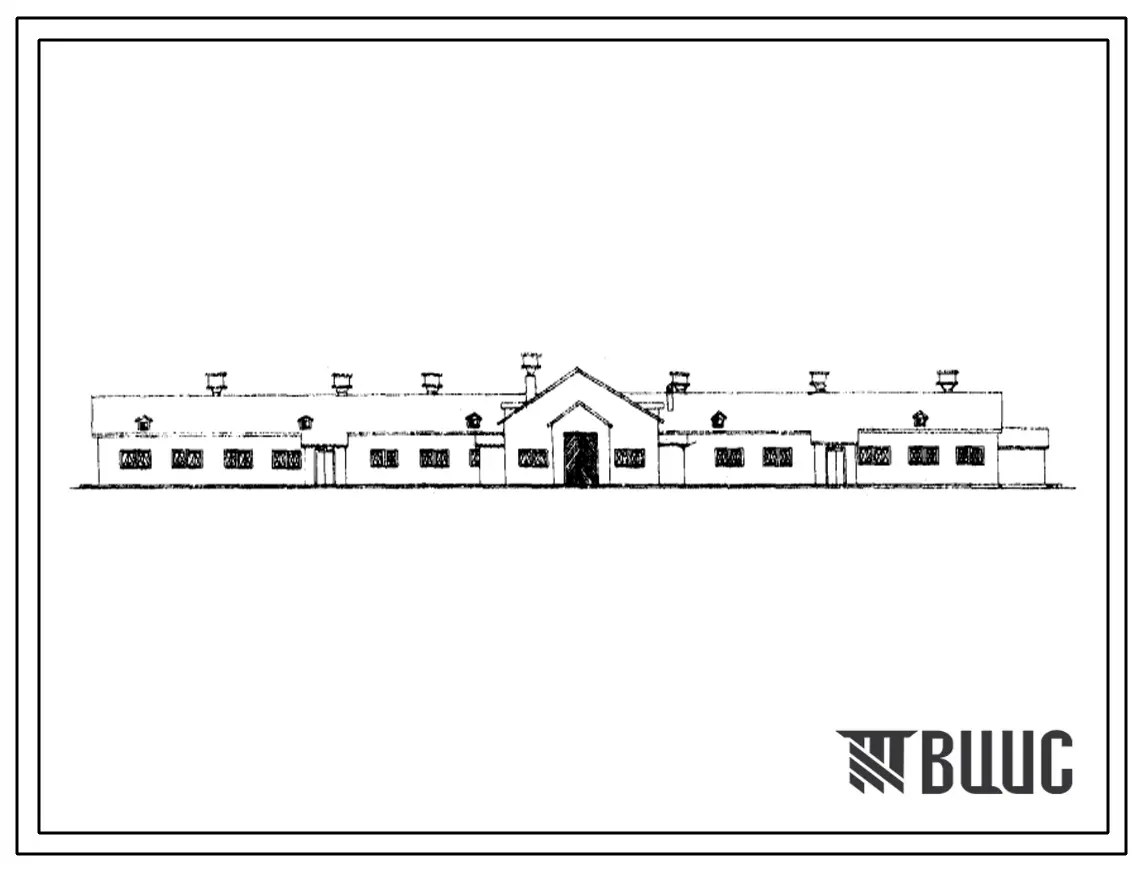Типовой проект 802-46 Свинарник-маточник на 50 свиноматок с кормлением в столовой. (Для 3 проектно-строительной зоны).