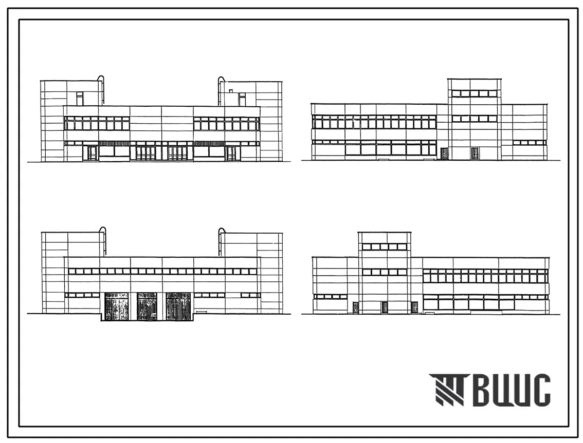 Типовой проект IX-26-1 Магазин бытовой химии и хоз.товаров торговой площадью 1200 м2. для строительства в г. Москве. Варианты проекта 1979 и 1983 годов разработки.